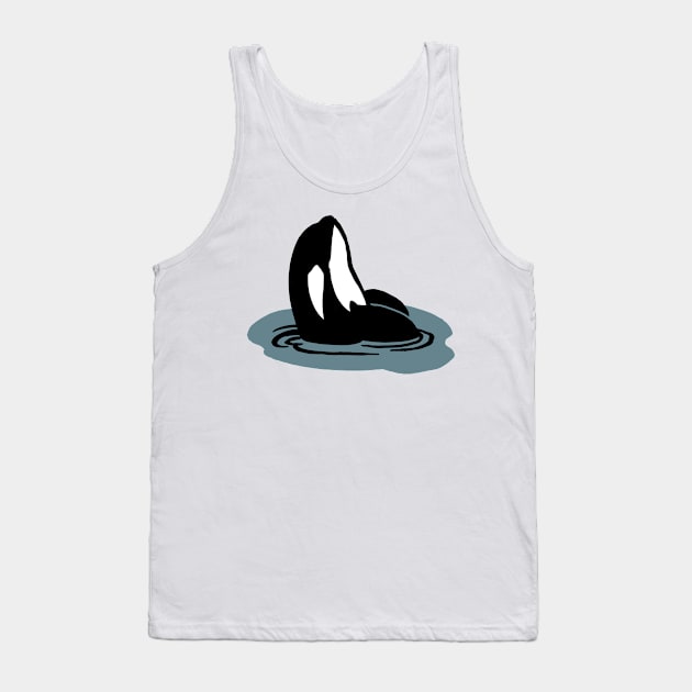 Orca Spyhop Tank Top by derangedhyena